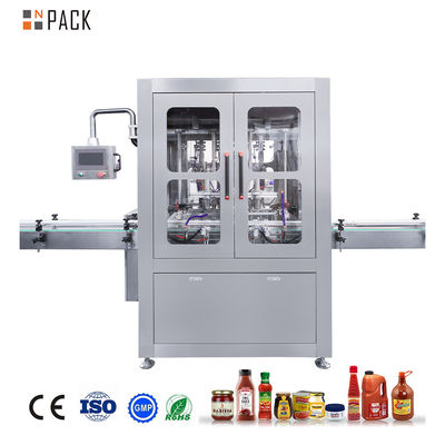 NPACK đầy đủ tự động nước sốt ớt chai nước sốt nồi nồi đóng gói máy
