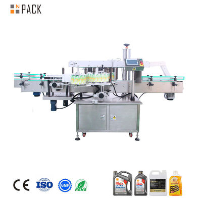 Máy dán nhãn tự động tốc độ cao cho chai thủy tinh nhựa phẳng hình vuông hai mặt