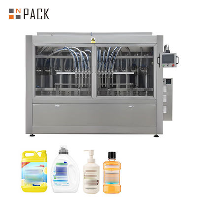 Máy chiết rót chai hóa chất bơm pít-tông 100ml-5000ml tự động có điều khiển PLC